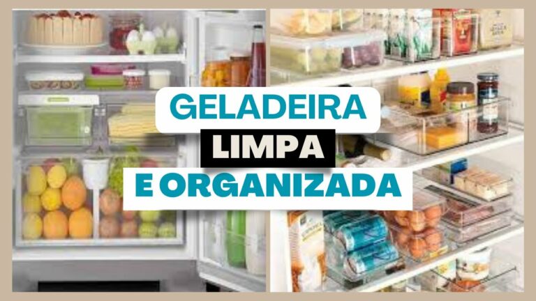 limpar e organizar a geladeira